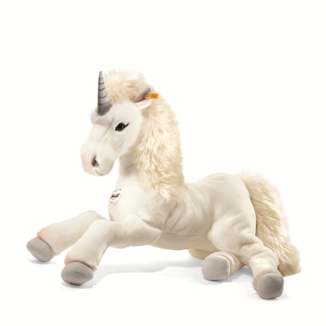 STEIFF Originals Starly dangling unicorn, white 70cm plyšová hračka