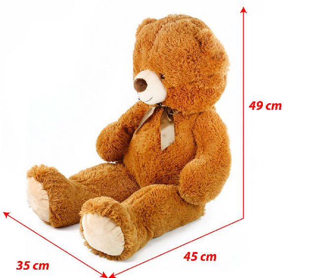 Veľký plyšový medveď Oskar s visačkou, 90 cm