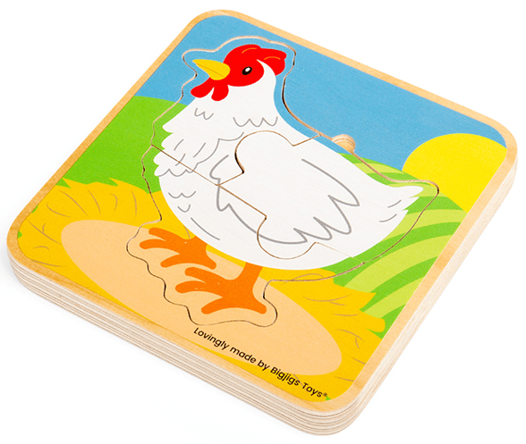 Bigjigs Toys Puzzle Životný cyklus sliepky