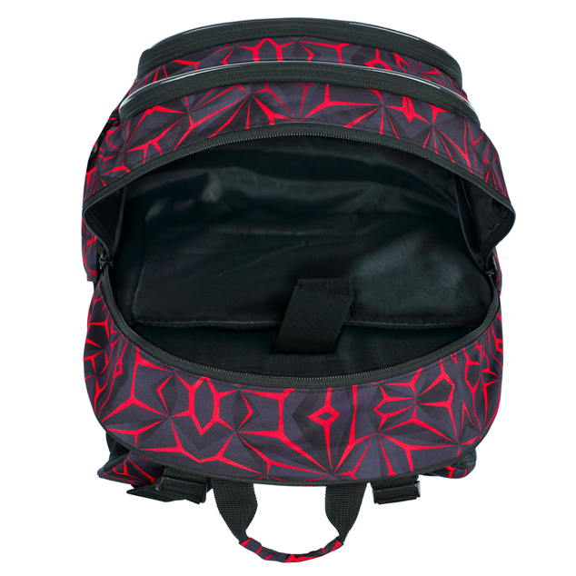 BAAGL SADA 3 Rotes Polygon: Rucksack, Waschbeutel, Tasche