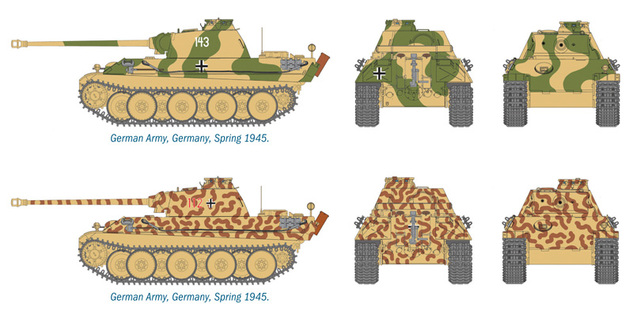 Fast Assembly tanky 7504 - Pz.Kpfw.V PANTHER Ausf.G (1:72)
