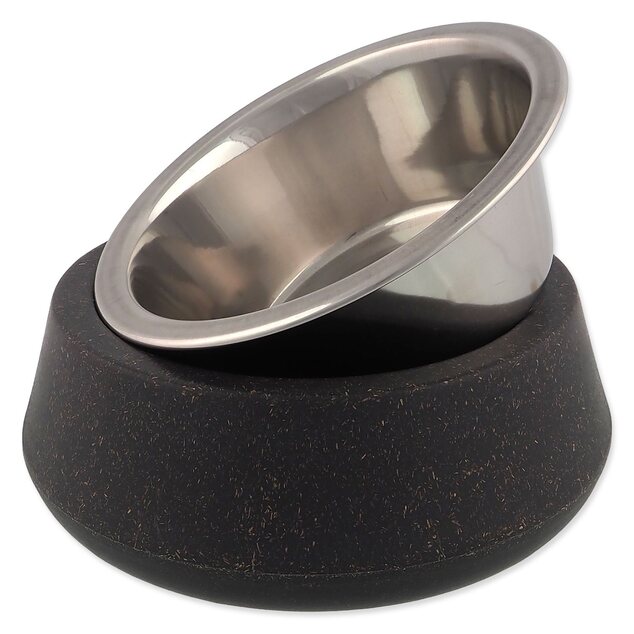 Cuenco Dog Fantasy acero inoxidable EcoStyle gris 14cm, 480ml