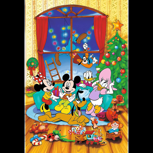 Trefl Puzzle 600 Jubiläum - Mickey Mouse und Freunde / Weihnachten