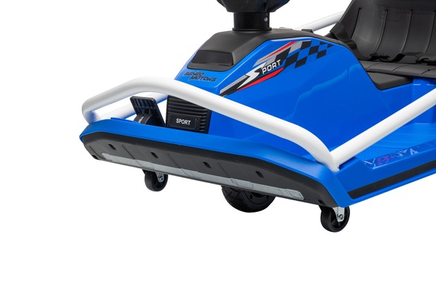 Beneo Motors Go-Kart da drift 24V, bianca, 300W Motore Brushless, Batteria al litio, Dr