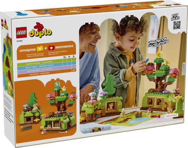 LEGO® DUPLO®10480 Les plný objavov s divokými zvieratkami