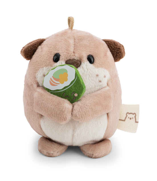 NICI peluche MyMochi Lontra Jiro 8 cm con sushi e costume da chef, confezione regalo