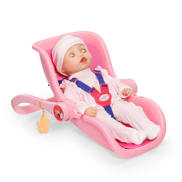 BABY born Porte-bébé rose pour poupées avec sangle et poignée