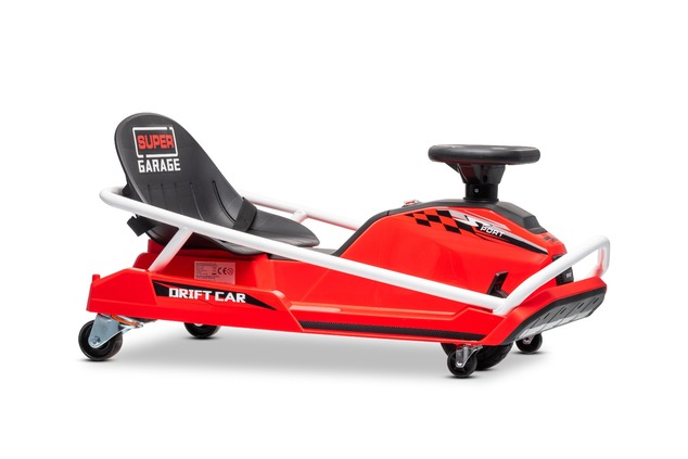 Beneo Motors Drift Kart 24V, rosso, 300W Motore Brushless, Batteria al Litio,