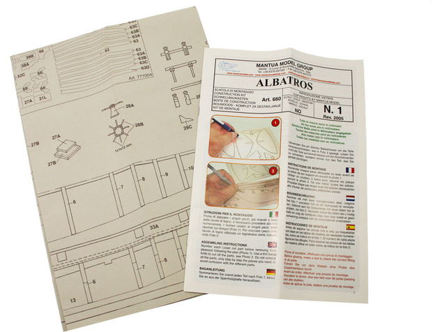Mantua Model Albatros 1:40 kit