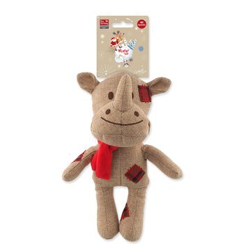 Hračka Dog Fantasy Winter Tale Nosorožec juta pískací 25cm