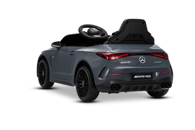 Elektrické autíčko Mercedes CLE 12V s pohonom zadných kolies, sivé, Jednomiestne, Lítiová