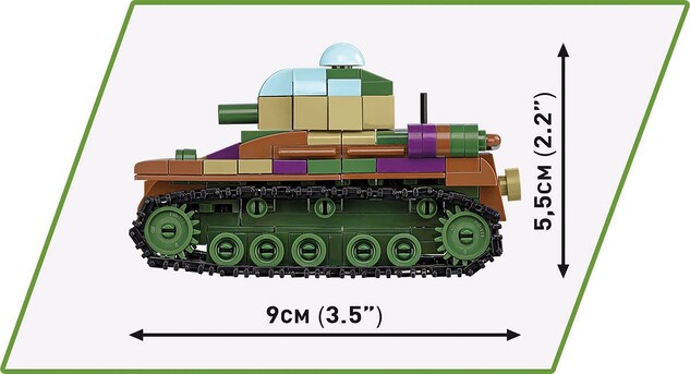 Cobi 3 tanky: Panzer I, Valentine IX, Renault R, 1:35, The Tank Museum, Les Blindes in Sau