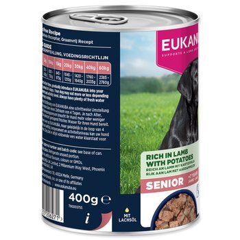 Konzerva EUKANUBA Senior bohatá na jahňacie so zemiakmi 400 g