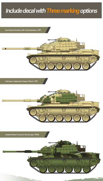 Modellbausatz Panzer 13425 - USMC M60A1 RISE (P) (1:72)