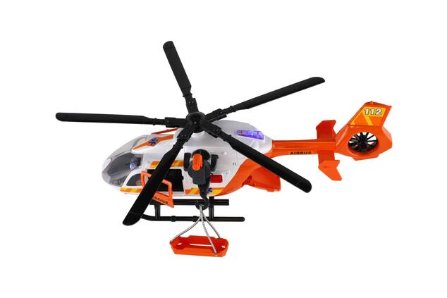 Elicottero di soccorso in plastica 32cm a batterie con luce e suono