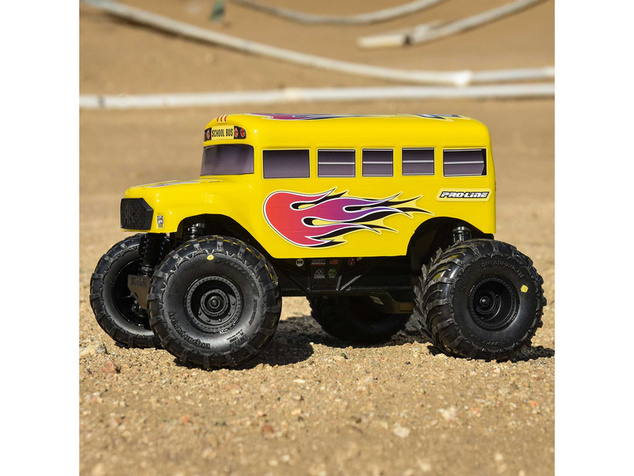 Pro-Line karosérie 1:16 školní autobus, žlutý: Arrma Gorgon/Quake Grom