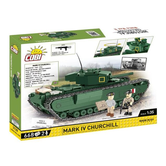Cobi II WW Mark IV Churchill, 1:35, 668 k, 2 f