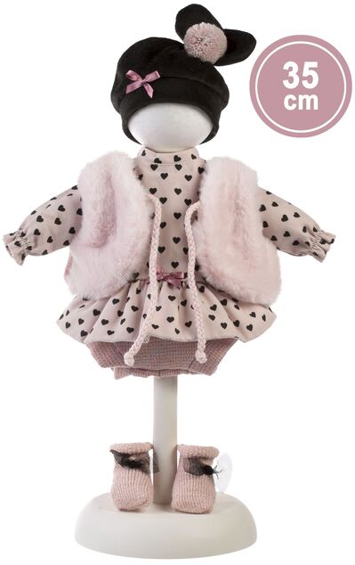 Llorens 535E ELENA - realistická bábika s mäkkým látkovým telom - 35 cm