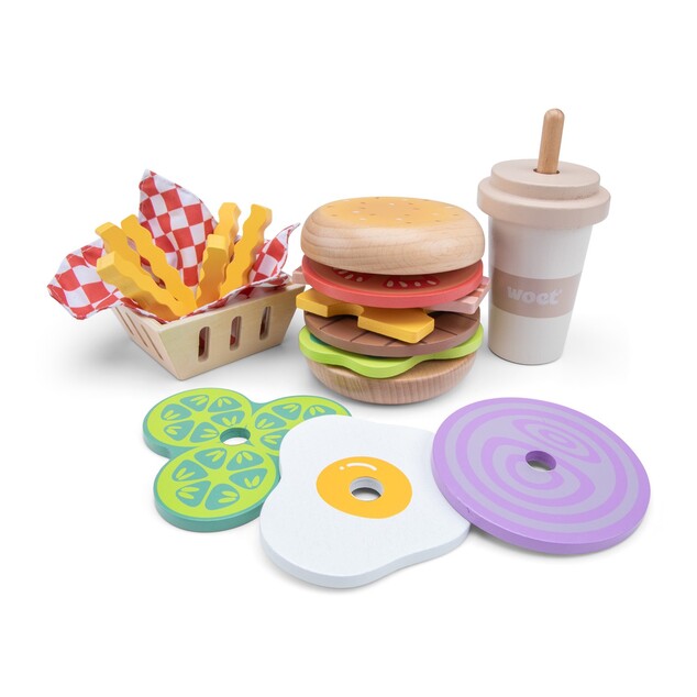 Woet Set di legno - fast food