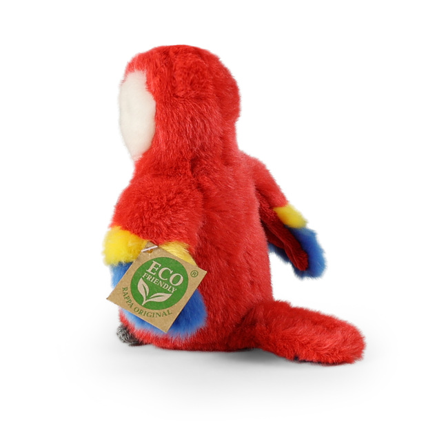Pappagallo rosso ara di peluche 16 cm ECO-FRIENDLY