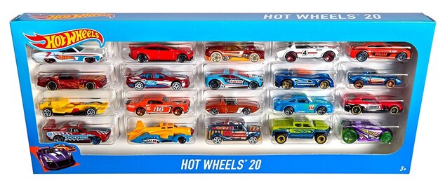 Hot Wheels Autíčka 20ks H7045