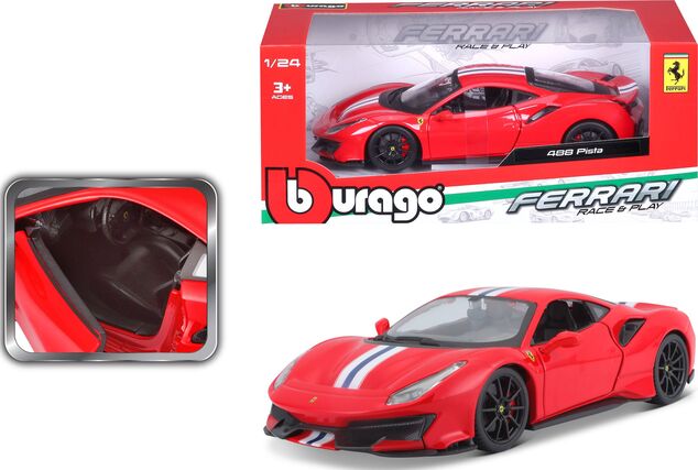 Bburago 1:24 Ferrari  TOP 488 Pista (red)