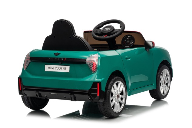 Elektrické autíčko BMW Mini Cooper 12V, zelené, USB Vstup s Bluetooth pripojením na MP3 Pr