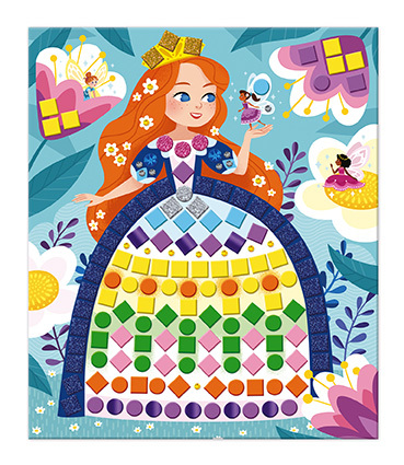 Janod Atelier Mozaika Princezné a víly Maxi 5+