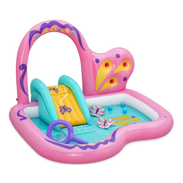 Bestway 53175 Detské nafukovacie herné centrum Butterfly Wonder, 180 x 180 x 117 cm