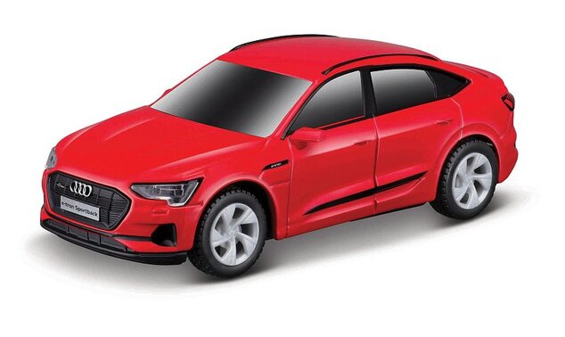 Maisto RC - 1:41 DIE-CAST METAL se světly, Audi e-tron Sportback, červené, XTR, Bluetooth