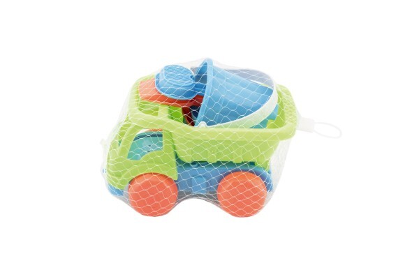Auto do piesku s doplnkami plast 16cm 2 farby