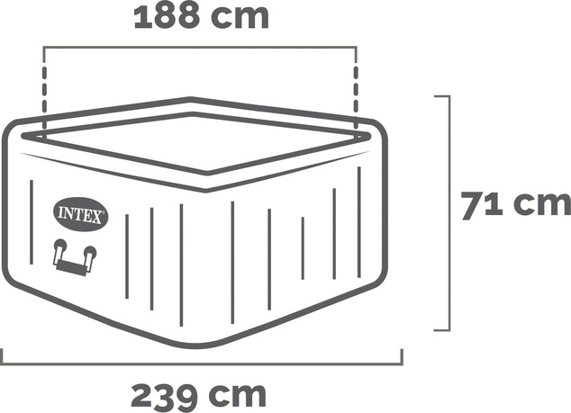 INTEX 28472 Vírivka PureSpa™ Chevron Bubble Deluxe pre 6 osôb