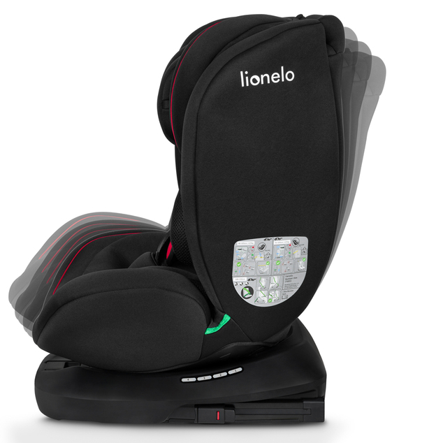 Lionelo Autosedačka Bastiaan i-Size (40-150 cm) Black Red
