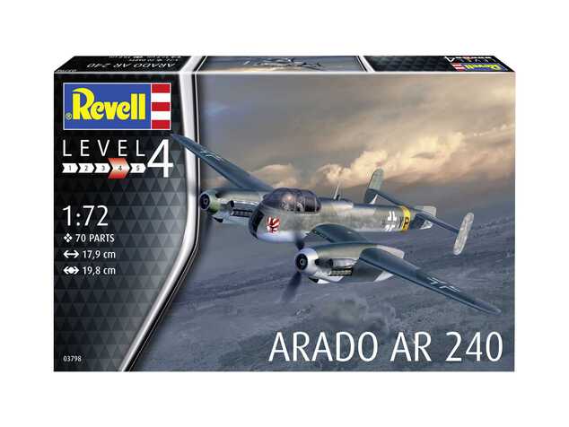 Plastikmodellbausatz Flugzeug 03798 - Arado AR-240 (1:72)