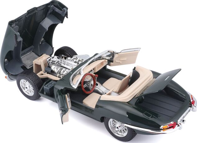 Bburago 1:18 Jaguar "E" Cabriolet (1961) Grün