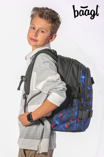 BAAGL Rucsac școlar Skate Indigo