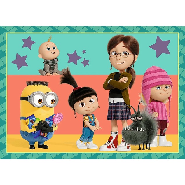 Trefl Puzzle 4v1 - Blázniví Mimoni / Universal Despicable Me 4