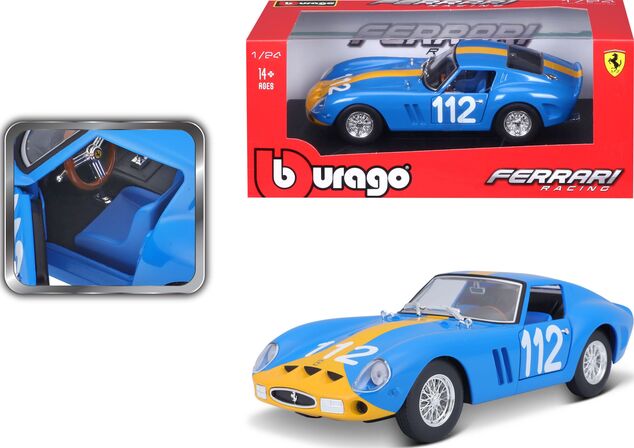 Bburago 1:24 Ferrari Racing 250 GTO Blau