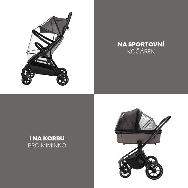 Moskytiéra na kočík universal exclusive, Black