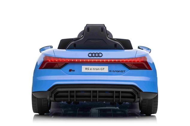 Elektrické autíčko Audi RS E-tron GT 12V, modré, široké jednomiestne sedadlo, 2,4 GHz diaľ