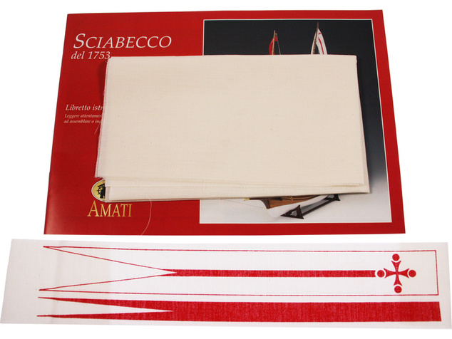 AMATI Sciabecco pirátska loď 1753 1:60 kit
