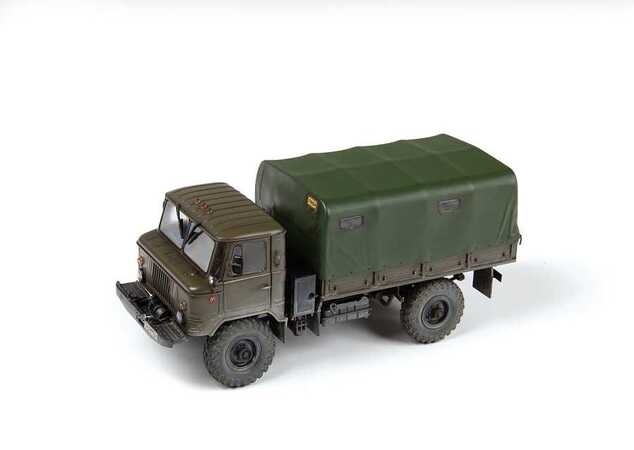 Model Kit avto 43008 - Sovjetski tovornjak s pogonom na vsa kolesa GAZ-66 (1:43)