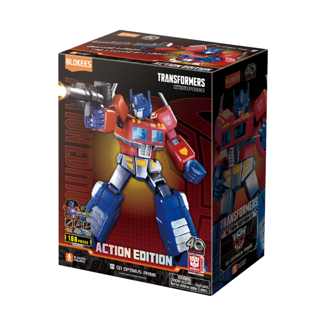 TRANSFORMERS BLOKEES stavebnica Action 01 Optimus Prime Light Up