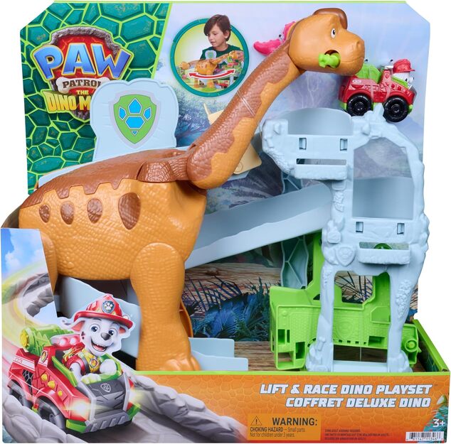 Spin Master Pattuglia Paw Dino grande pista per veicoli