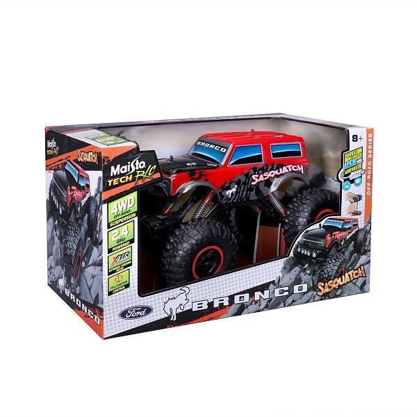 Maisto RC - 1:10 Ford Bronco Sasquatch, červený