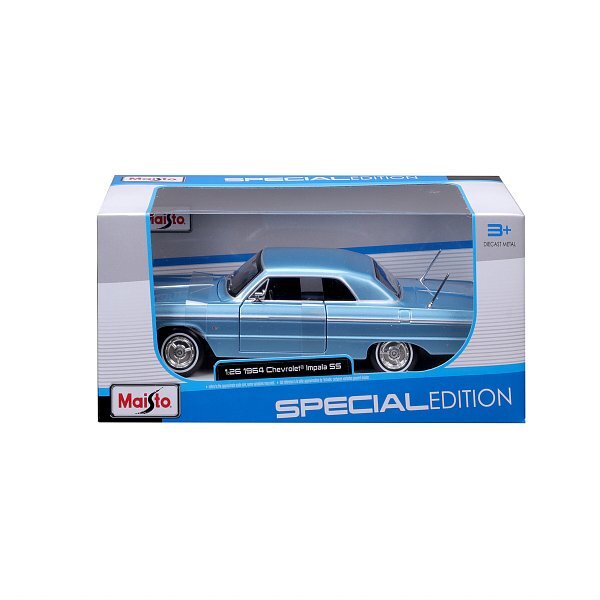 Maisto - Special Edition - 1964 Chevrolet Impala SS, kovová modrá, 1:26