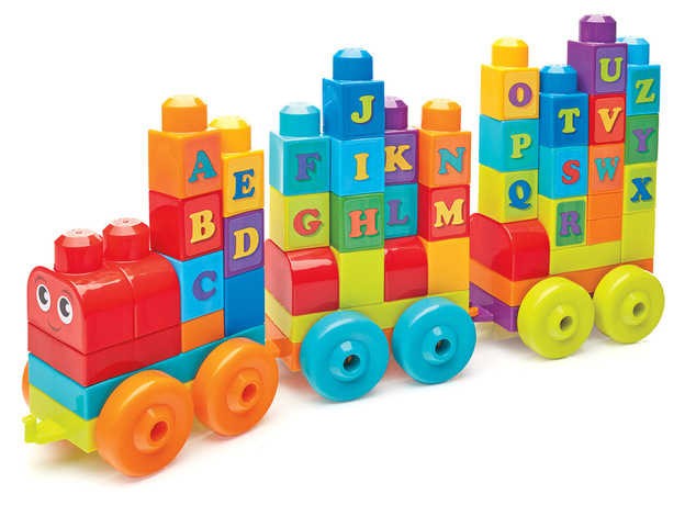 Mattel Mega Bloks treno abc impara l'alfabeto DXH35