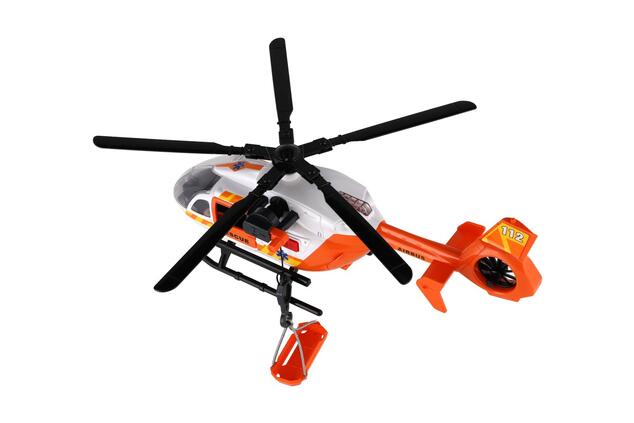 Elicottero di soccorso in plastica 32cm a batterie con luce e suono