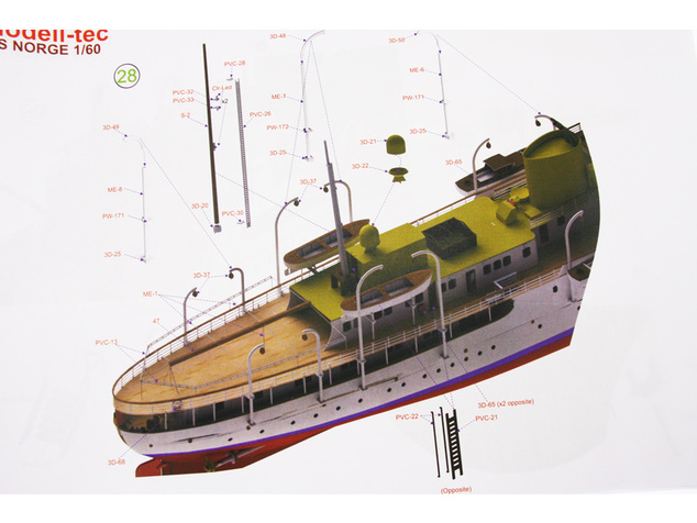 Modell-Tec Kongespiet Norge 1:60 kit
