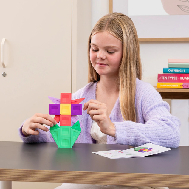 CONNETIX® Pro Build-It Flower Set magnetisches Baukasten 21 Stk